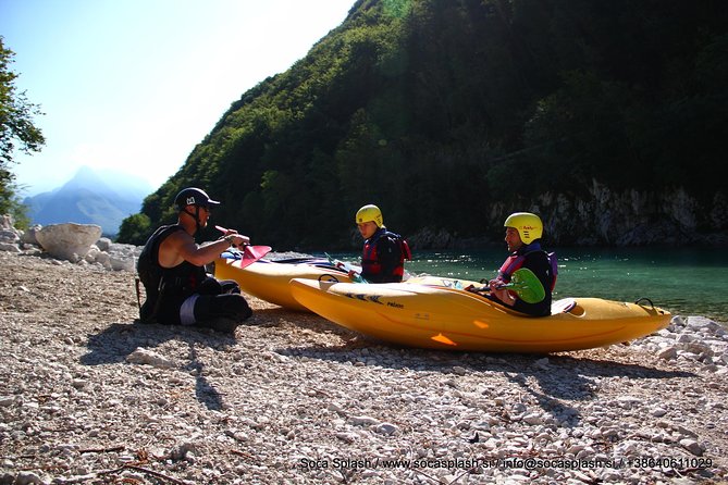 1 day KAYAK COURSE on Soča river, for beginners - Starting in Bovec with the right expectations