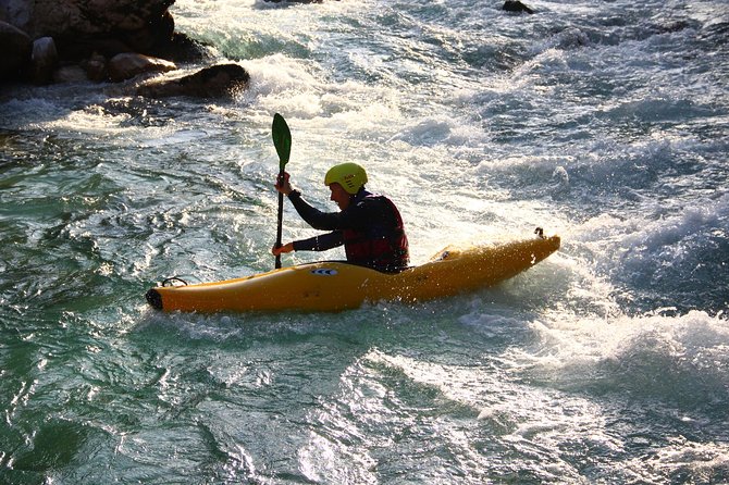 1 day KAYAK COURSE on Soča river, for beginners - Two hours on the Soča River
