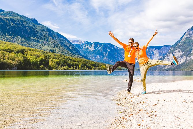 Bled & Bohinj lakes with Skofja Loka | Private trip from Ljubljana - Lake Bled, island boats, and the castle above the water