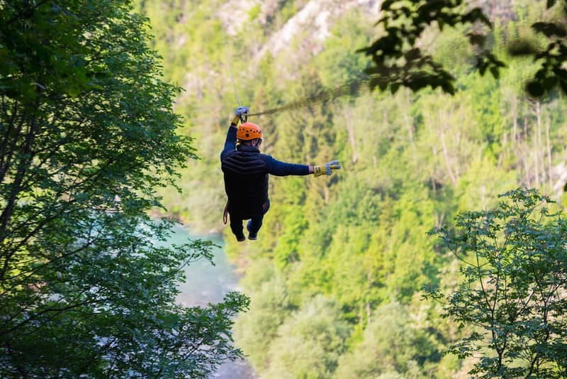 Bled: Europe's Longest Zipline Adventure over Dolinka River - Seven ziplines across the Sava Dolinka Valley