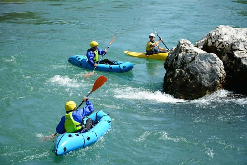 Bled: kayaking trip on the river Sava - Getting fitted for whitewater gear