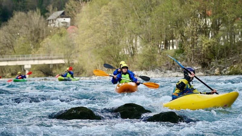 Bled: kayaking trip on the river Sava - Meeting at Srednja Dobrava