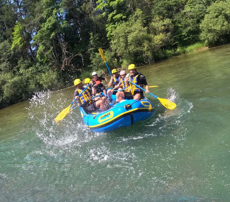 Bled-Rafting on Sava 13km - On the Sava: rapids, swimming, and river games