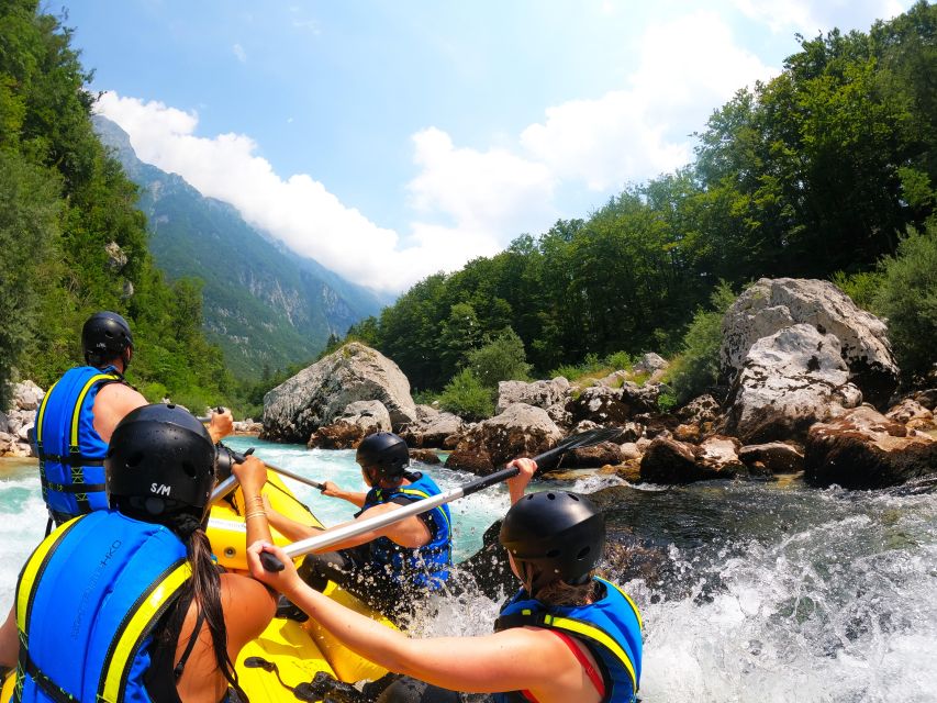 Bovec: Adventure Rafting on Emerald River Soča + FREE photos - Swimming, sliding, and Manhattan Rock