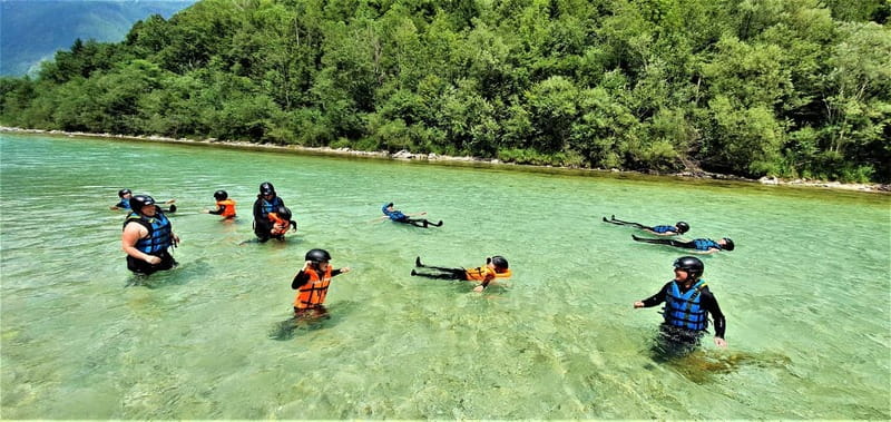 Bovec: Kinder Rafting on Soča River from 4years +FREE photos - The 10-minute ride to the river
