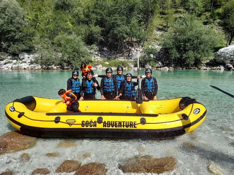 Bovec: Kinder Rafting on Soča River from 4years +FREE photos - Rafting the panoramic Soča stretch
