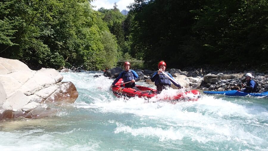 Bovec: Whitewater Canoeing on the Soča River - Reading the river from a two or three-person canoe