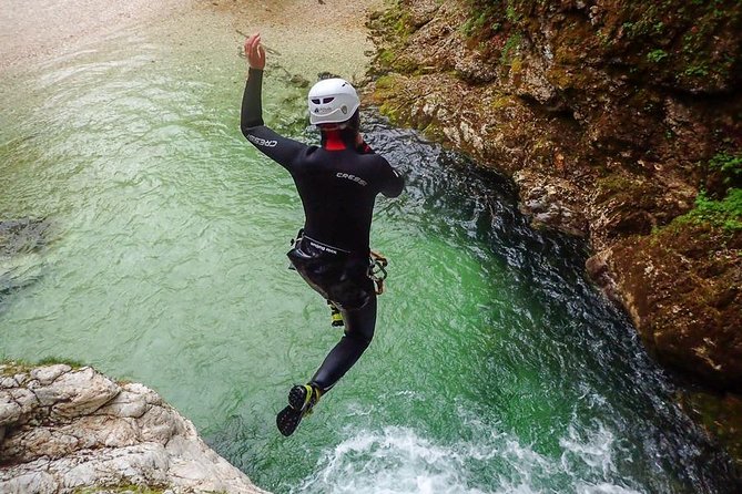 Canyoning Bled Slovenia - Jumps, rappels, and the bridge finale