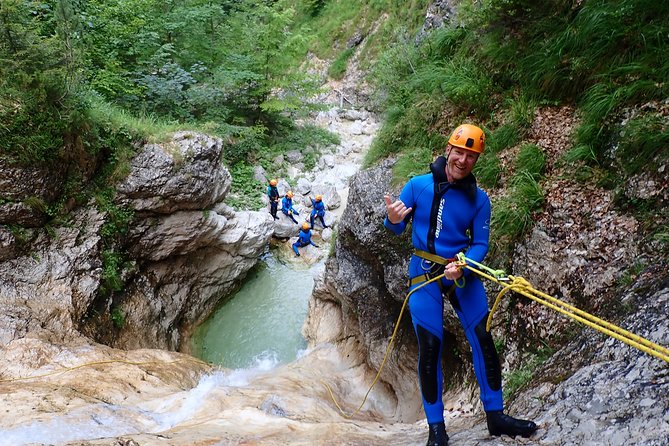 Canyoning in Fratarica Canyon - Facing the 48-meter Parabola waterfall
