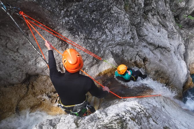 Canyoning in Susec Gorge from Bovec - What the guide and equipment add