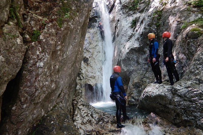 Canyoning in Susec Gorge from Bovec - Jumps, slides, and rope work