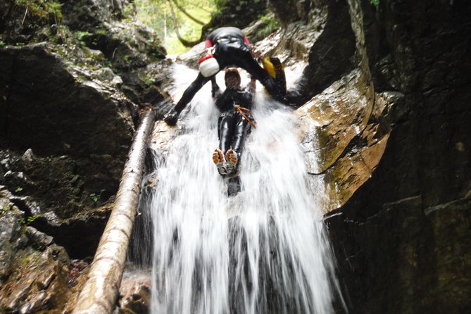 Canyoning In The Triglav National Park - Entering the canyon beneath the Julian Alps