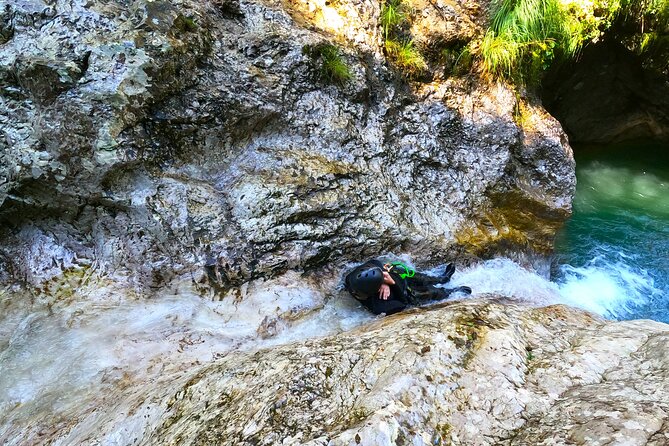 Dynamic Adventure Canyoning in Bovec with Free Photos and Videos - Entering Sušec gorge from Bovec