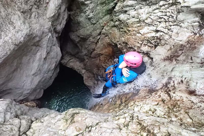 From Bovec: Sušec Stream Canyoning in the Soča Valley - One and a half to two and a half hours in the stream