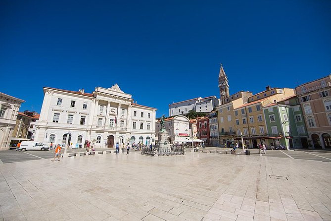 From Koper: Piran's Tastes and Tales - St. George’s Church and the view over Piran