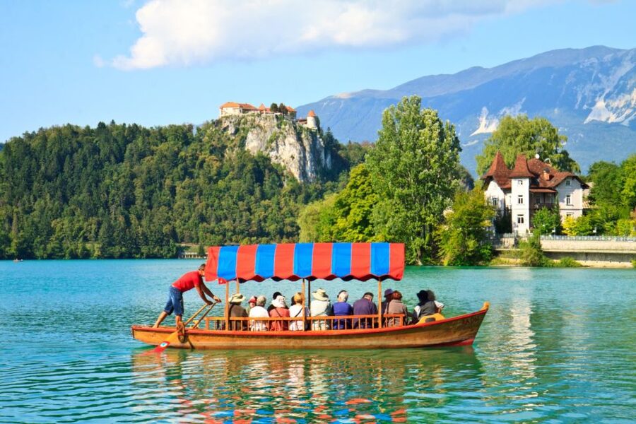 From Ljubljana: Lake Bled & Postojna Cave with Entry Tickets - Bled Castle above the lake