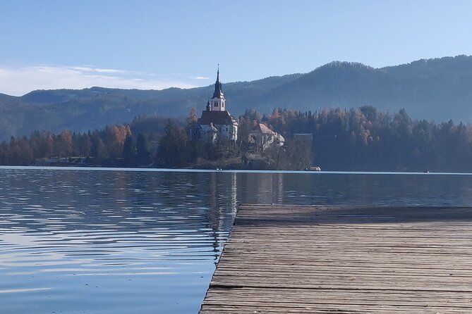 From Ljubljana to lake Bled - Slovenia Tourist Taxi - Walking beside Lake Bled