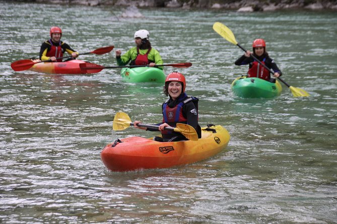 Guided Sit on Top Kayak Trip on Soca River - Getting fitted out for the water
