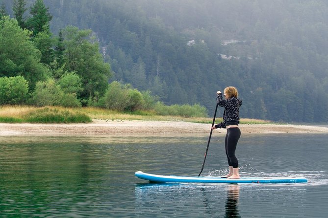 Half Day Stand-up Paddle Boarding (SUP) trip on Lake Predil - The beach break and simple snacks