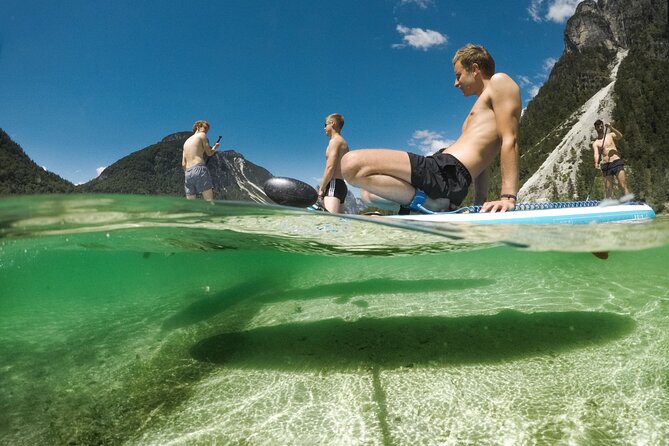 Half Day Stand-up Paddle Boarding (SUP) trip on Lake Predil - Meeting in Bovec with coffee and a quick introduction