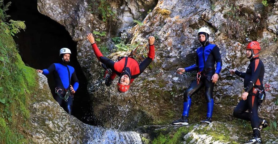 Lake Bled: Canyoning and Rafting Tour with Photos and Videos - A seven-hour schedule with a noticeable gap