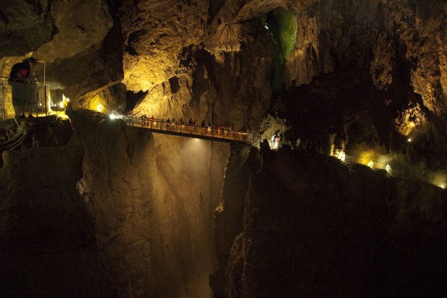 Lipica Stud Farm and Škocjan Caves from Trieste - Entering Škocjan Caves and the underground canyon