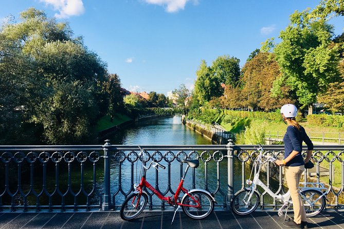 Ljubljana Bike Tour - The Ljubljanica and views across the city