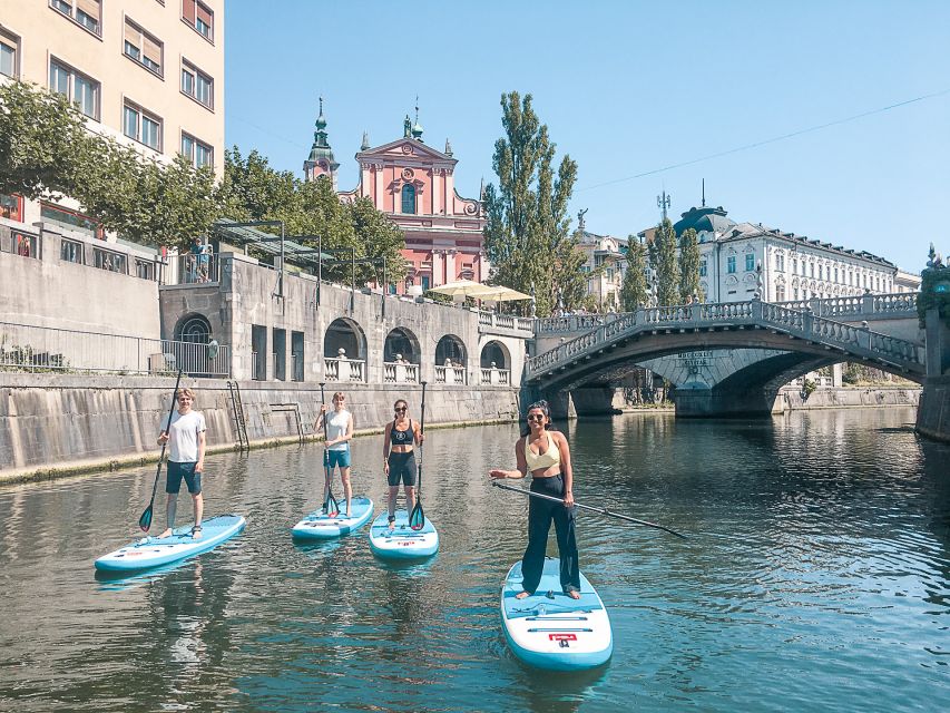 Ljubljana: Stand-Up Paddle Boarding Tour - SUP Games, Yoga Poses, and Quiet Time