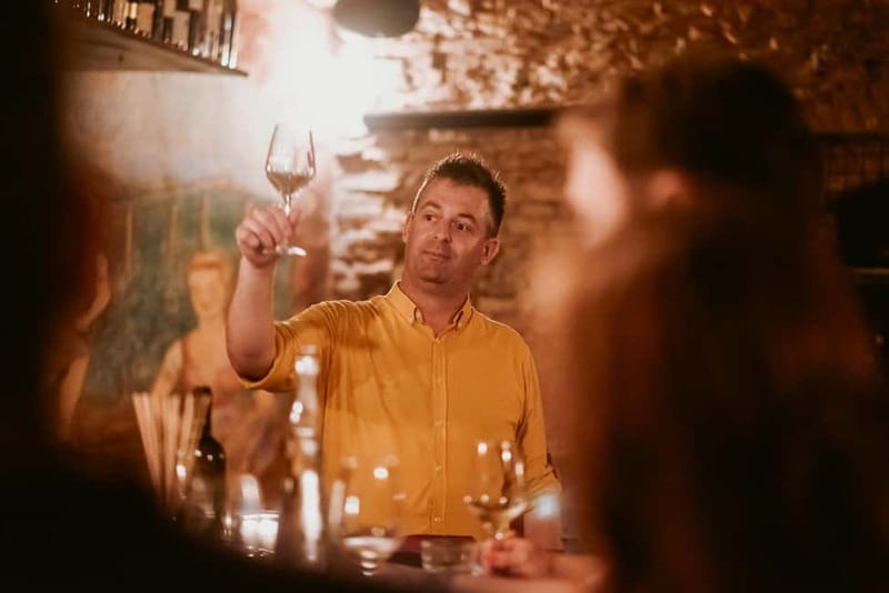 Ljubljana: Wine Tasting Experience with Appetizers - Entering the Old Wine Cellar at Ljubljana Castle