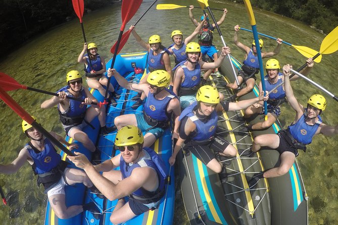Rafting and zipline in Bled Slovenia - Getting fitted with the right equipment