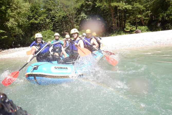 rafting on sava river in bled slovenia, the best rafting trip in the area - Body surfing adds a playful extra