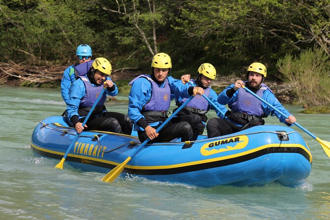 rafting on sava river in bled slovenia, the best rafting trip in the area - Guides who keep the mood relaxed