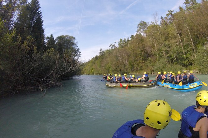 rafting on sava river in bled slovenia, the best rafting trip in the area - The 13-kilometer route and its changing pace