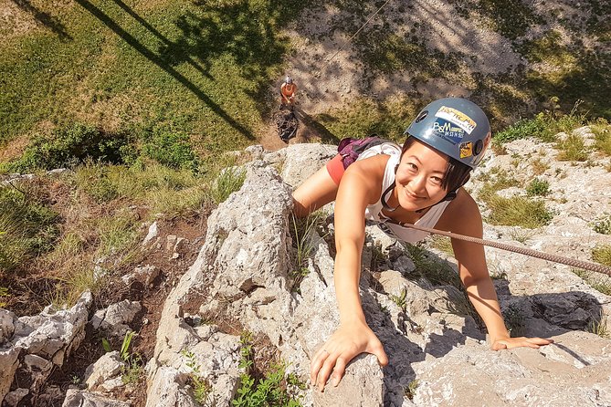 Rock Climbing near Lake Bled - A useful lesson in ropes, belaying, and rappelling