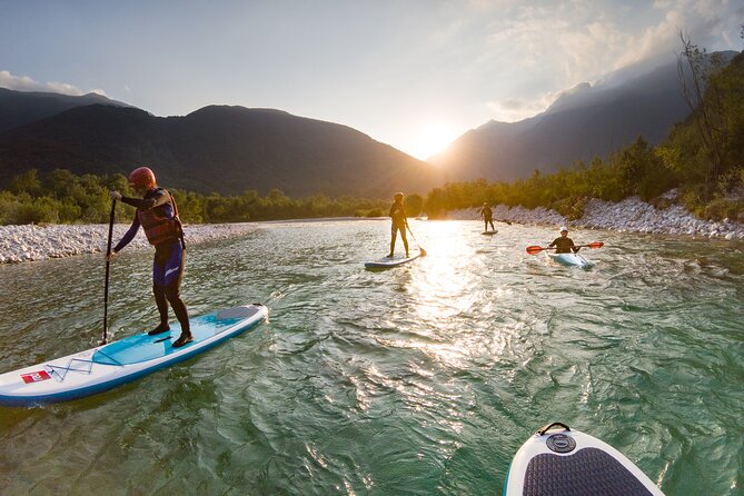 Soca Whitewater Stand-up Paddle Boarding Small Group Adventure - Paddling through the Soča’s moving water
