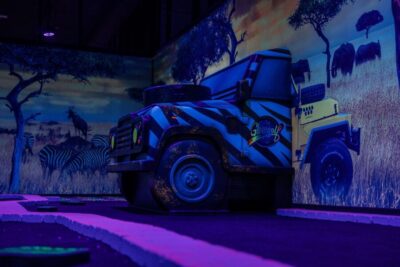 Woop! Glow golf: Ljubljana Btc City